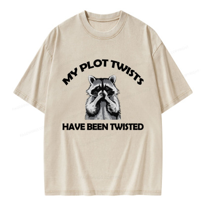 Pagewings My Plot Twists Have Been Twisted Unisex Washed T-shirt