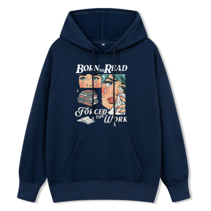 Pagewings Born To Read Bookish Unisex Classic Hoodie