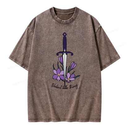 Pagewing ‘’Violent Little Thing" Fourth Wing MC Classic T-Shirt Unisex Washed T-shirt