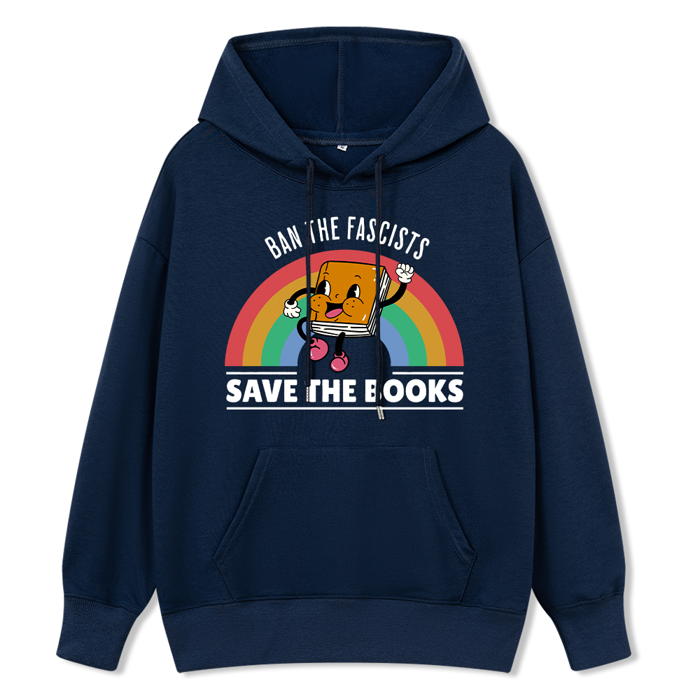Pagewings Ban The Fascists Save The Books Unisex Classic Hoodie