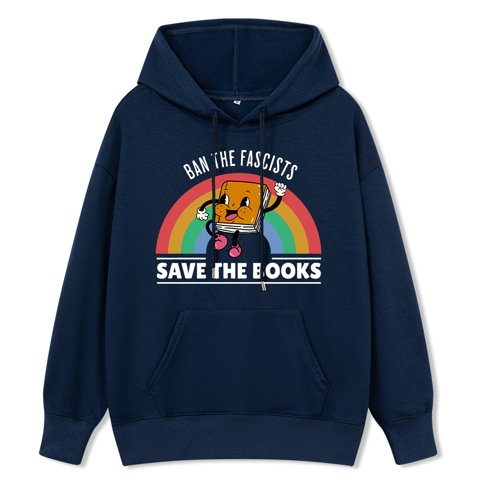 Pagewings Ban The Fascists Save The Books Unisex Classic Hoodie