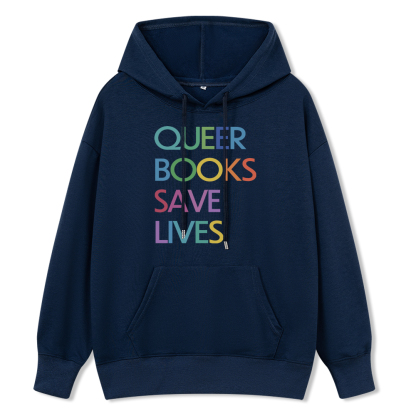 Pagewings Queer Books Save Live Unisex Classic Hoodie