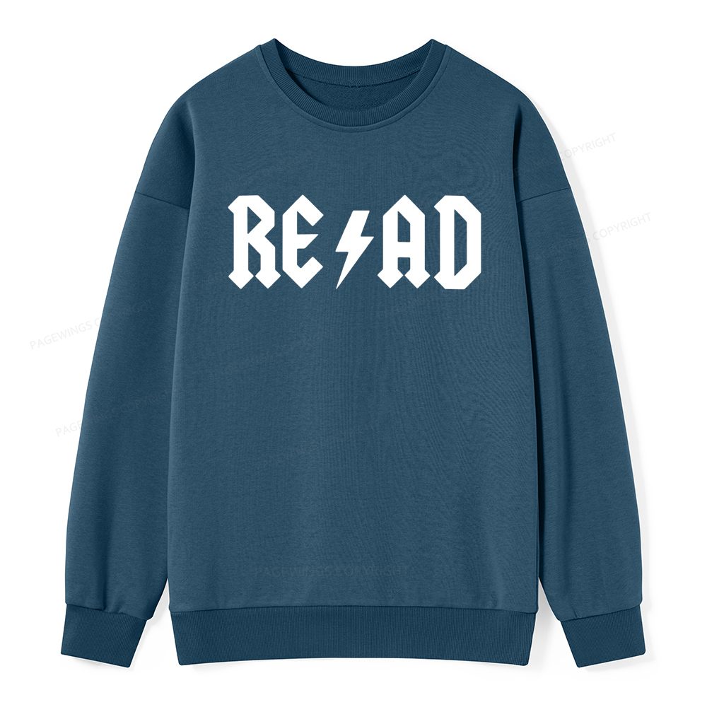 Pagewings Read Back In The Library "rock And Roll Unisex Classic Sweatshirt