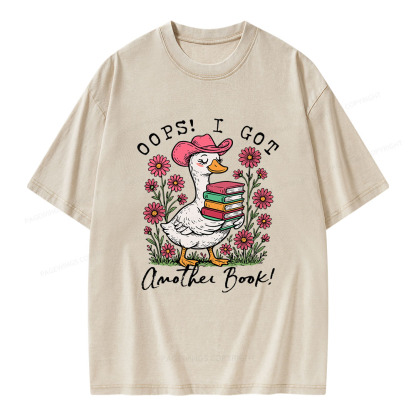 Pagewings Oops I Got Another Book Unisex Washed T-shirt