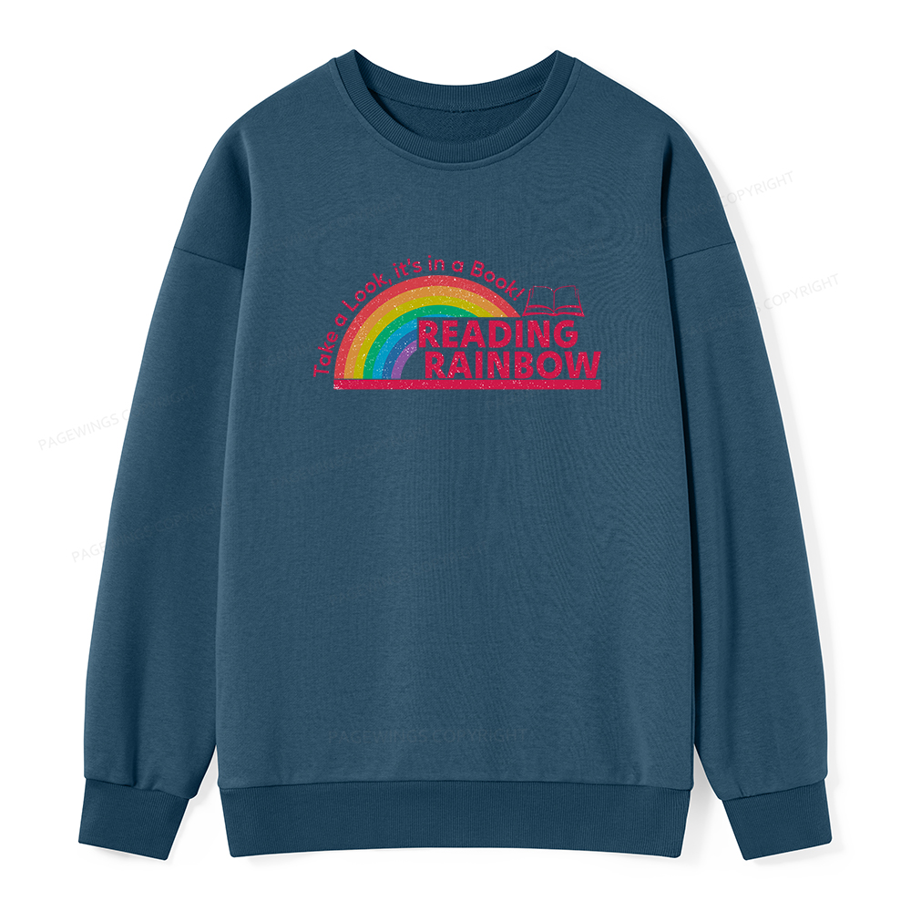 Pagewings Reading Rainbow Unisex Classic Sweatshirt