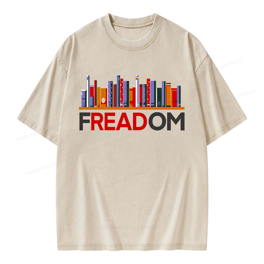 Pagewings Freadom Unisex Washed T-shirt