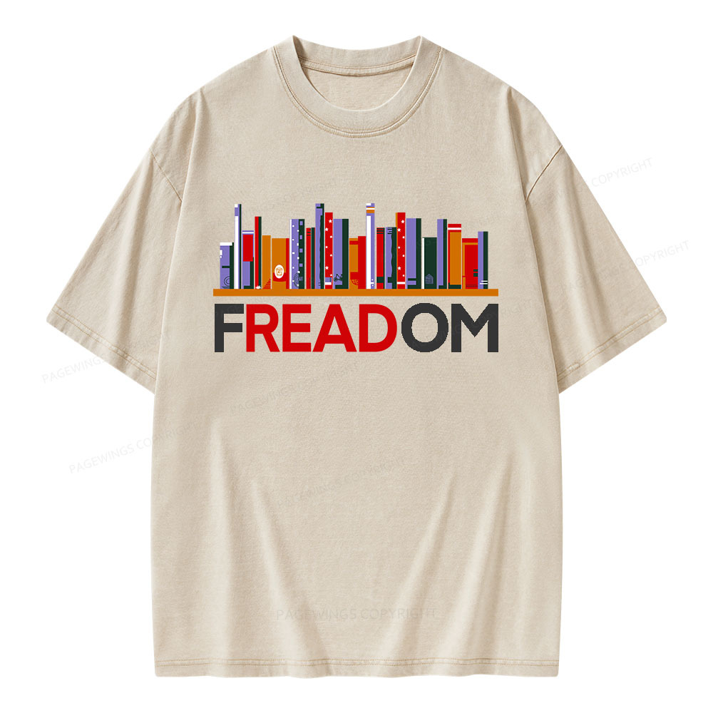 Pagewings Freadom Unisex Washed T-shirt