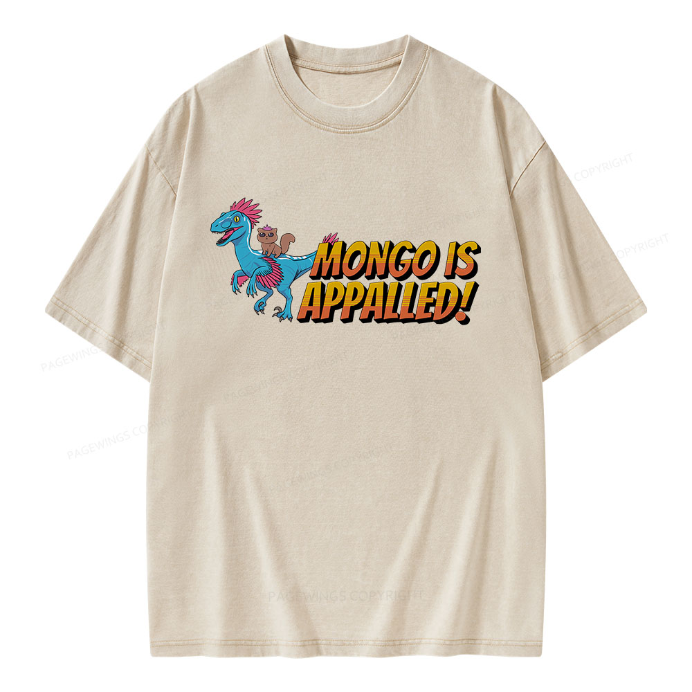 Pagewings Mongo is Appalled Unisex Washed T-shirt