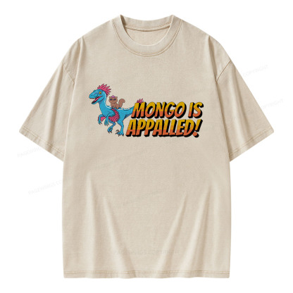 Pagewings Mongo is Appalled Unisex Washed T-shirt