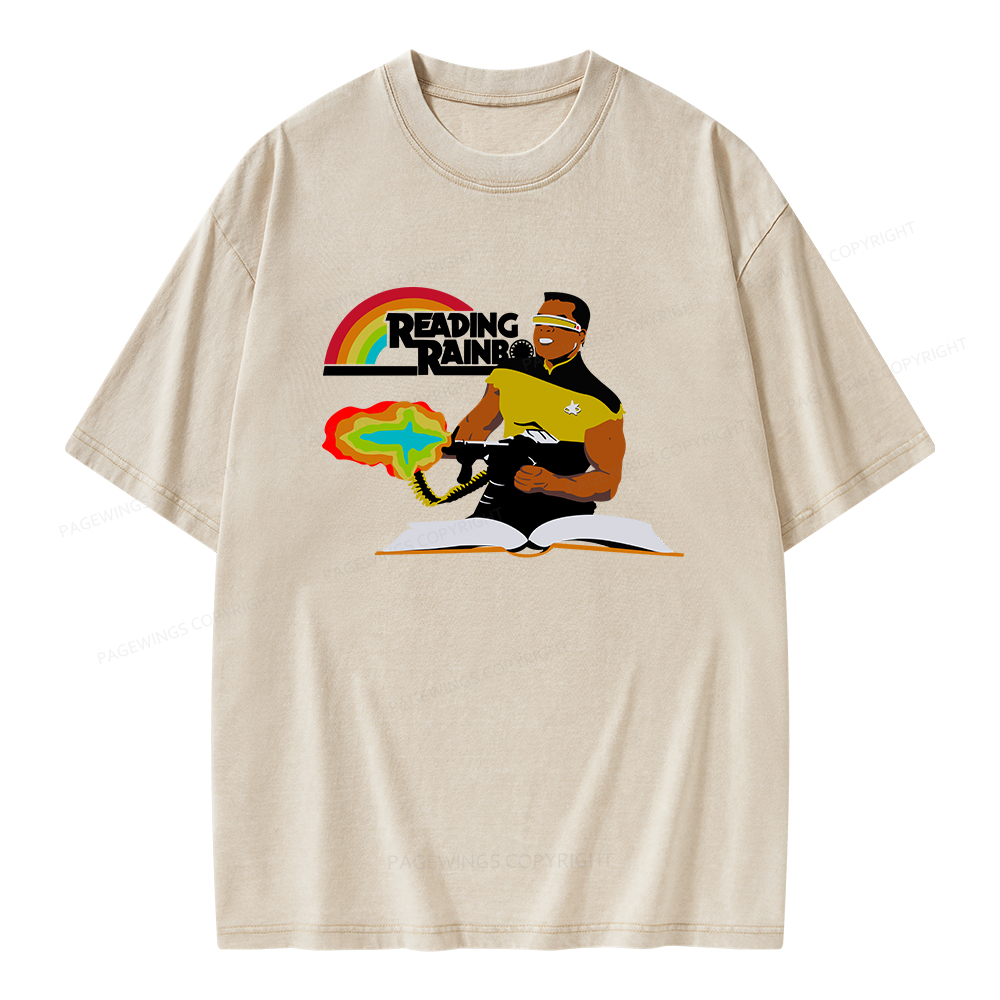 Pagewings Reading Rambo Unisex Washed T-shirt