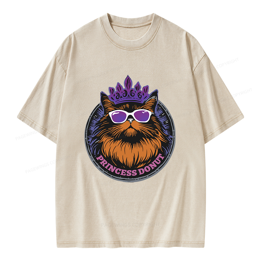 Pagewings Princess Donut Unisex Washed T-shirt