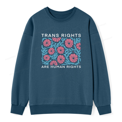 Pagewings Trans Rights Are Human Rights Unisex Classic Sweatshirt