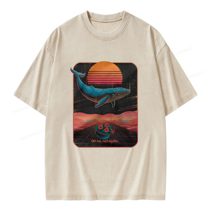 Pagewings Oh No, Not Again Unisex Washed T-shirt