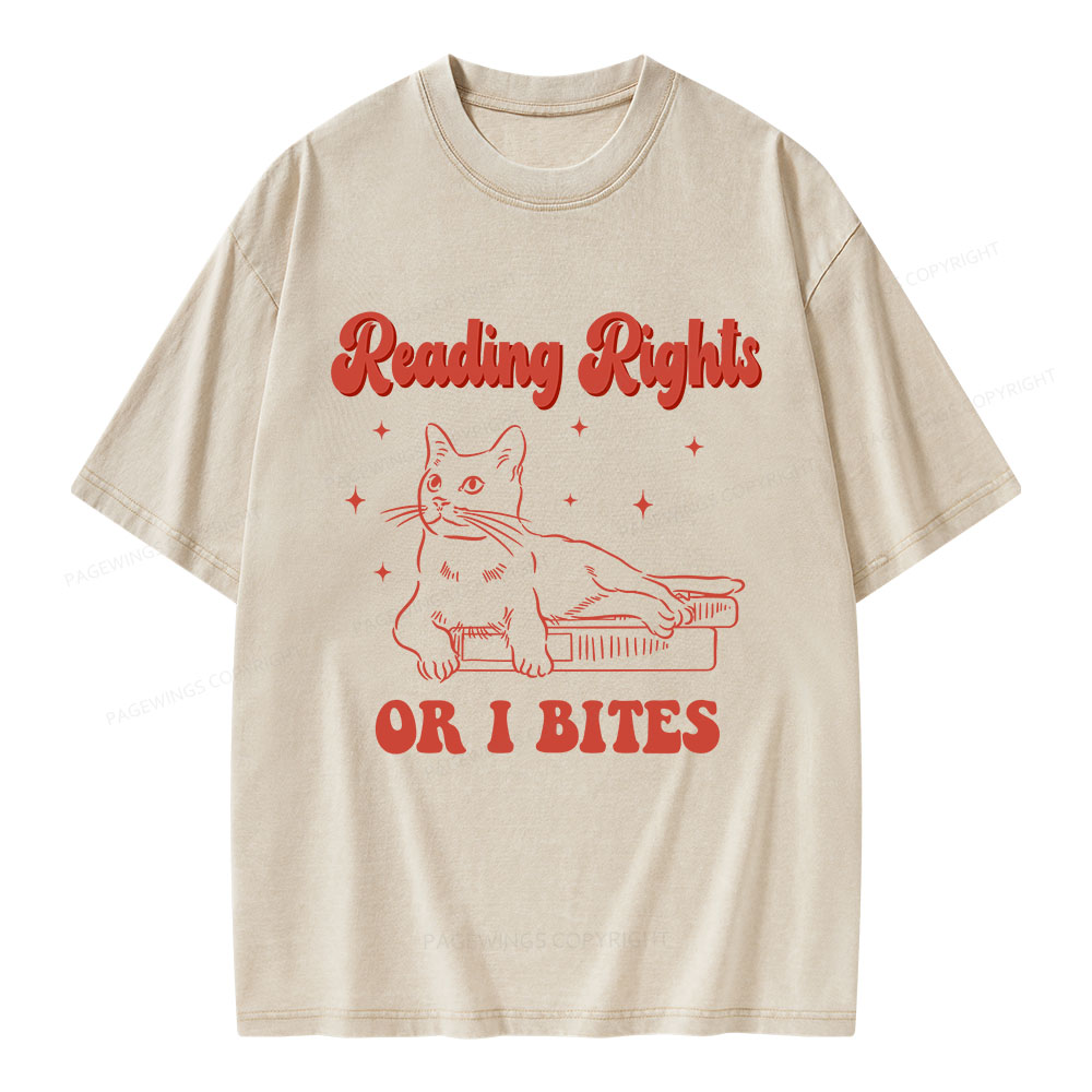 Pagewings Reading Rights Unisex Washed T-shirt