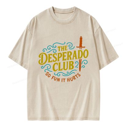 Pagewings The Desperado Club Unisex Washed T-shirt