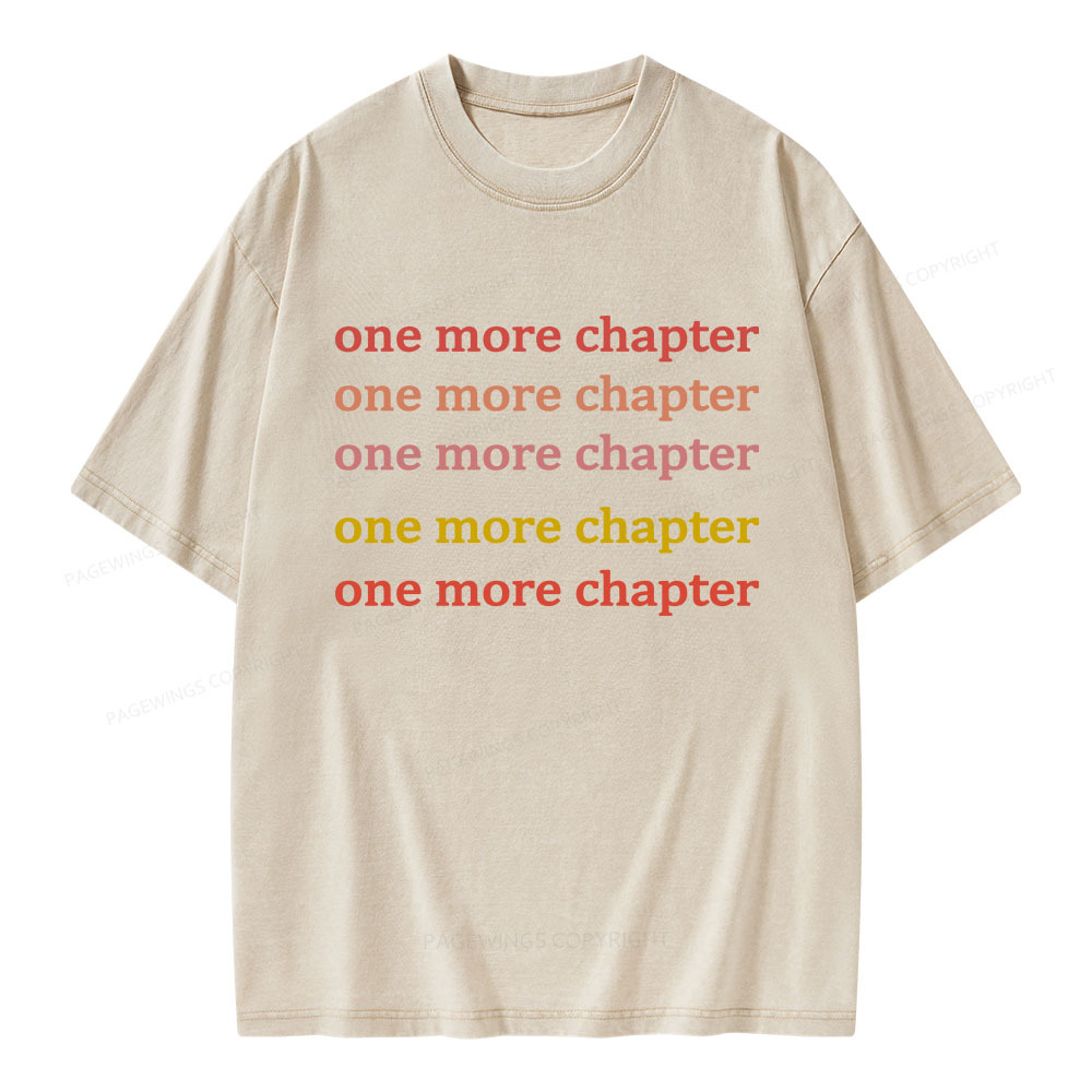 Pagewings One More Chapter Unisex Washed T-shirt