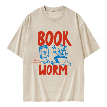 Pagewings Bookworm Unisex Washed T-shirt