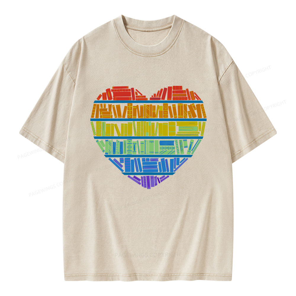 Pagewings All Love for knowledge Unisex Washed T-shirt