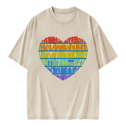 Pagewings All Love for knowledge Unisex Washed T-shirt