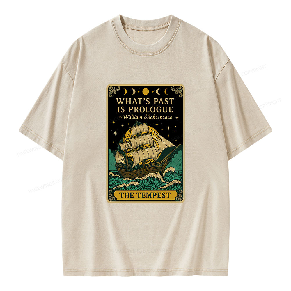 Pagewings What's Past Is Prologue Unisex Washed T-shirt