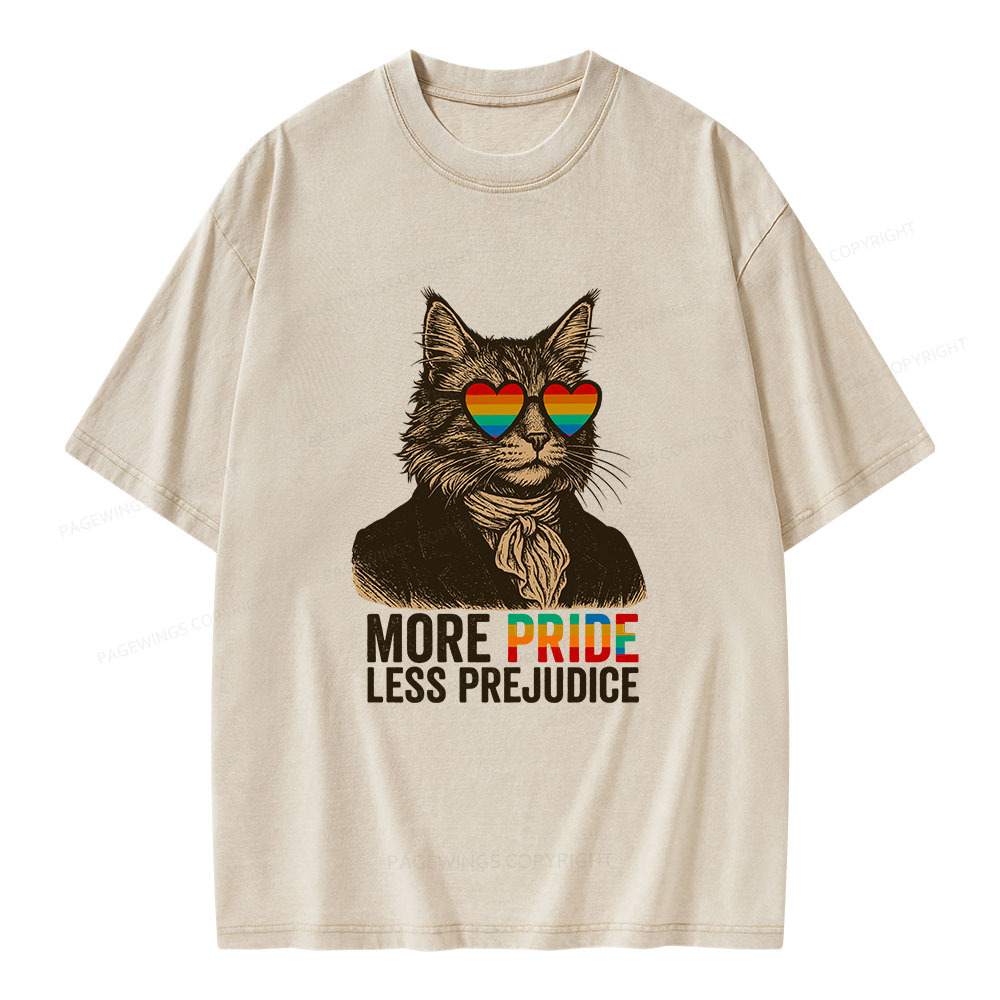 Pagewings Mr Darcy More Pride Less Prejudice Unisex Washed T-shirt