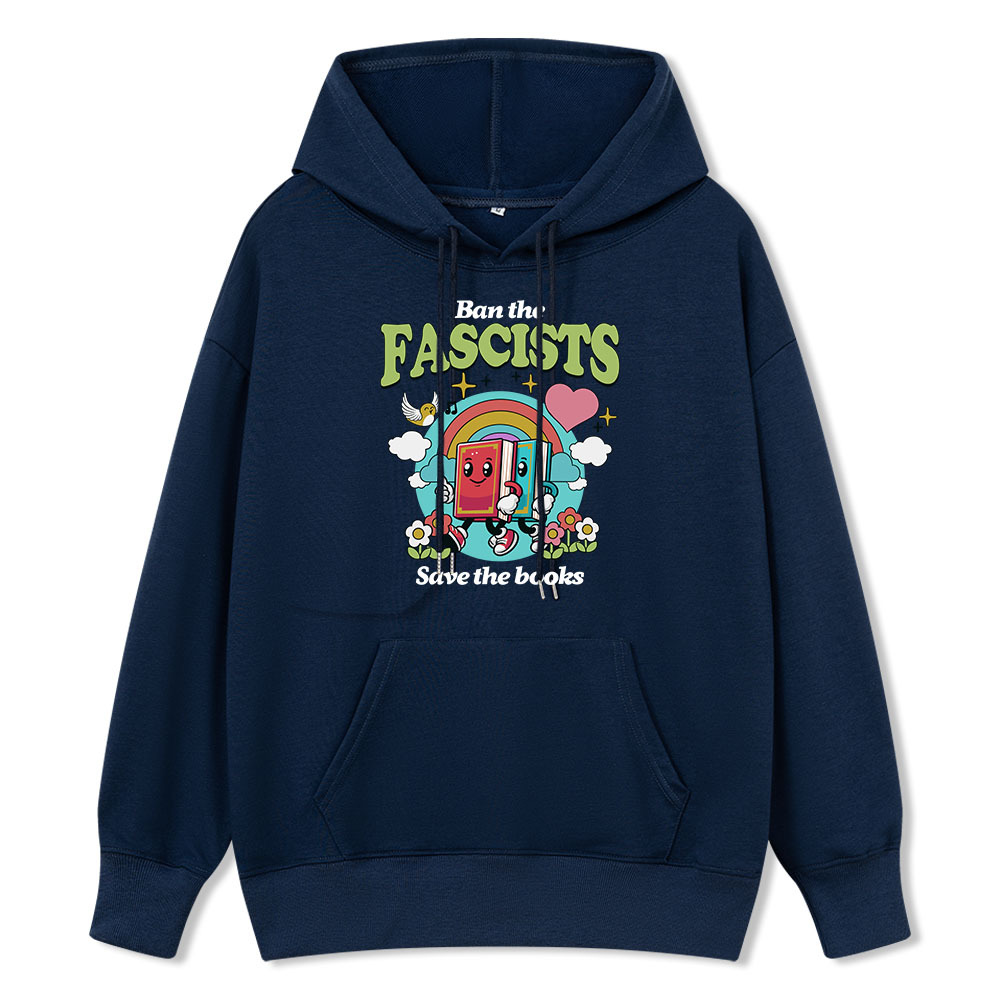 Pagewings Ban the Fascists Save the Books Unisex Classic Hoodie