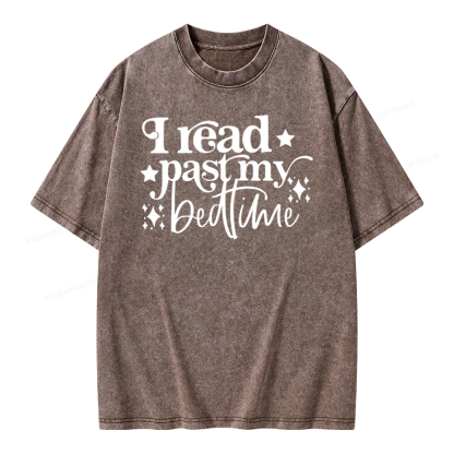 Pagewing I Read Past My Bedtime Unisex Tee Unisex Washed T-shirt