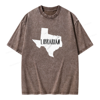 Pagewings Gift for Librarian  Unisex Washed T-shirt