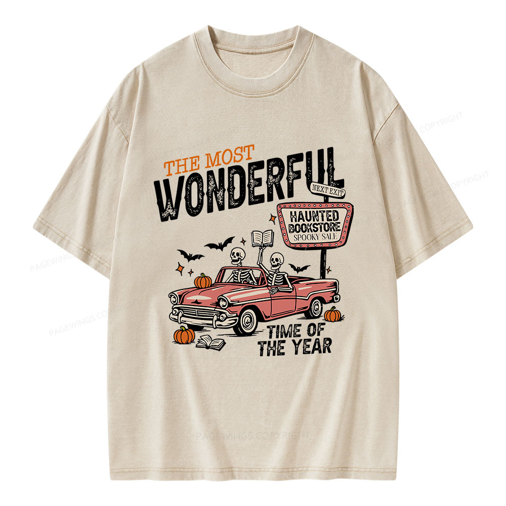 Pagewings The Most Wonderful Unisex Washed T-shirt