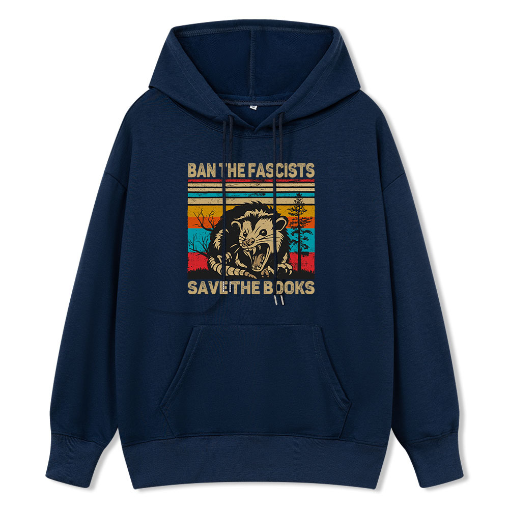 Pagewings Ban The Fascists Save The Books Unisex Classic Hoodie