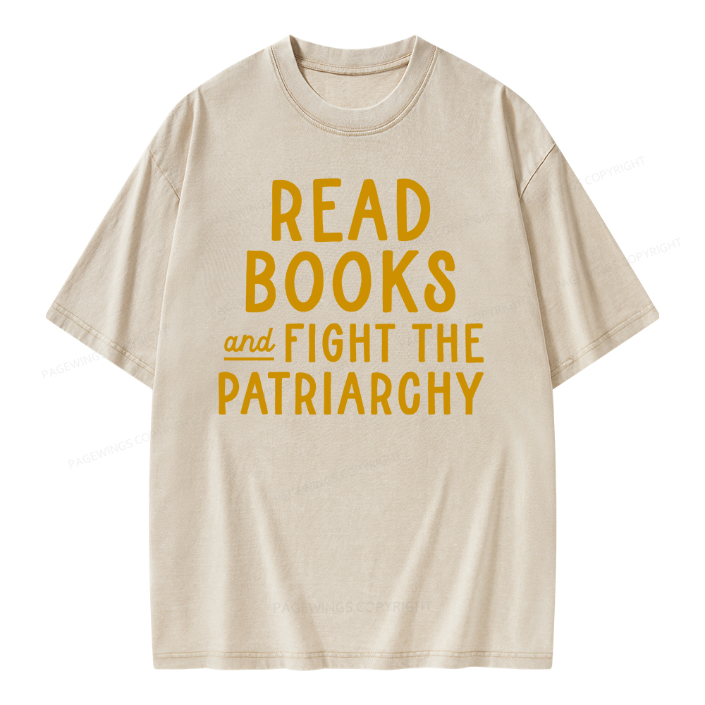 Pagewings Feminist Shirt, Banned Books Shirt Unisex Washed T-shirt