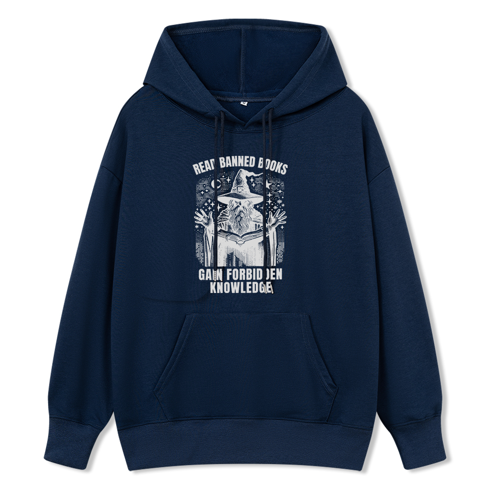 Pagewings Read Banned Books Gain Forbidden Knowledge Unisex Classic Hoodie
