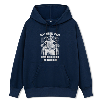 Pagewings Read Banned Books Gain Forbidden Knowledge Unisex Classic Hoodie