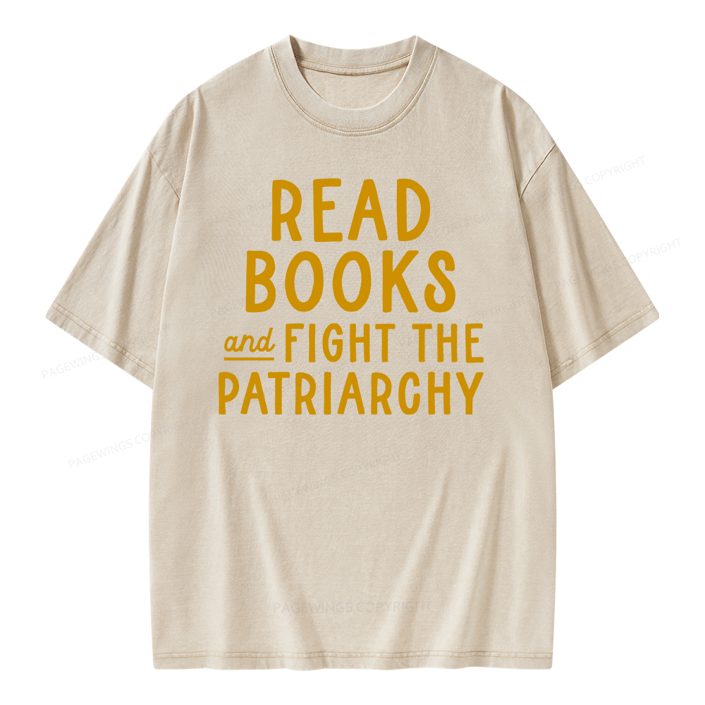 Pagewings Feminist Shirt, Banned Books Shirt Unisex Washed T-shirt