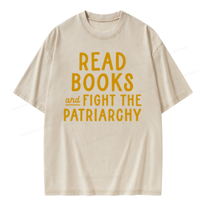 Pagewings Feminist Shirt, Banned Books Shirt Unisex Washed T-shirt
