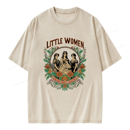 Pagewings Little Women  Unisex Washed T-shirt