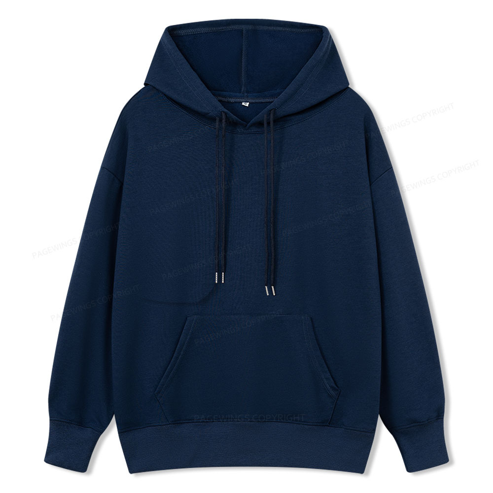 Pagewings Comfortable Solid Color Unisex Classic Hoodie
