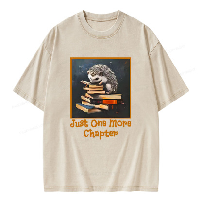 Pagewings Just One More Chapter Unisex Washed T-shirt