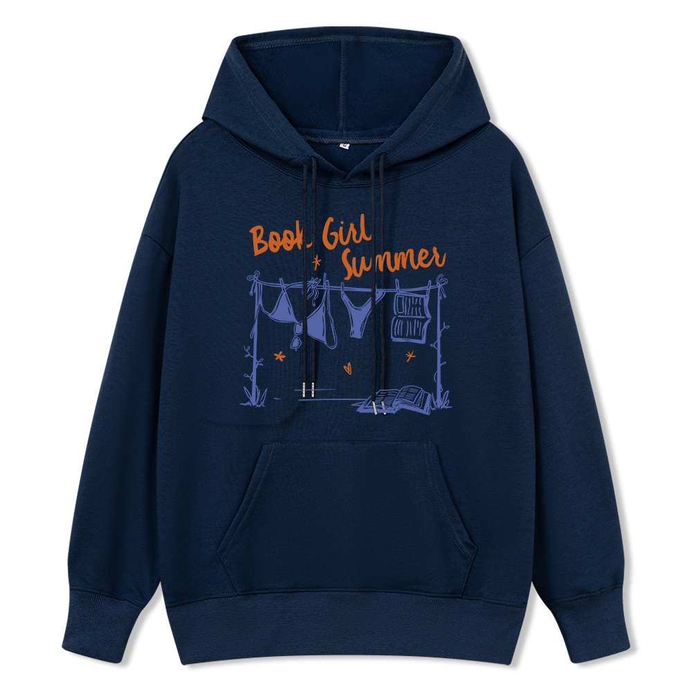 Pagewings Book Girl Summer Bookish Unisex Classic Hoodie