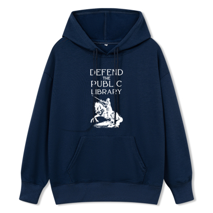 Pagewings Defend The Public Library Unisex Classic Hoodie