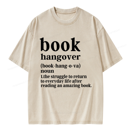 Pagewings Book Hangover Unisex Washed T-shirt