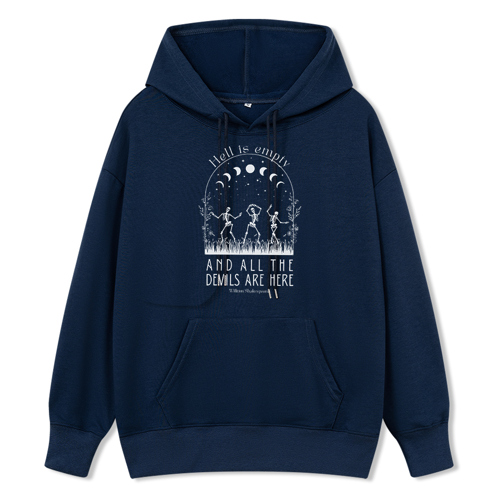 Pagewings Hell is Empty and all the Devils are Here Unisex Classic Hoodie