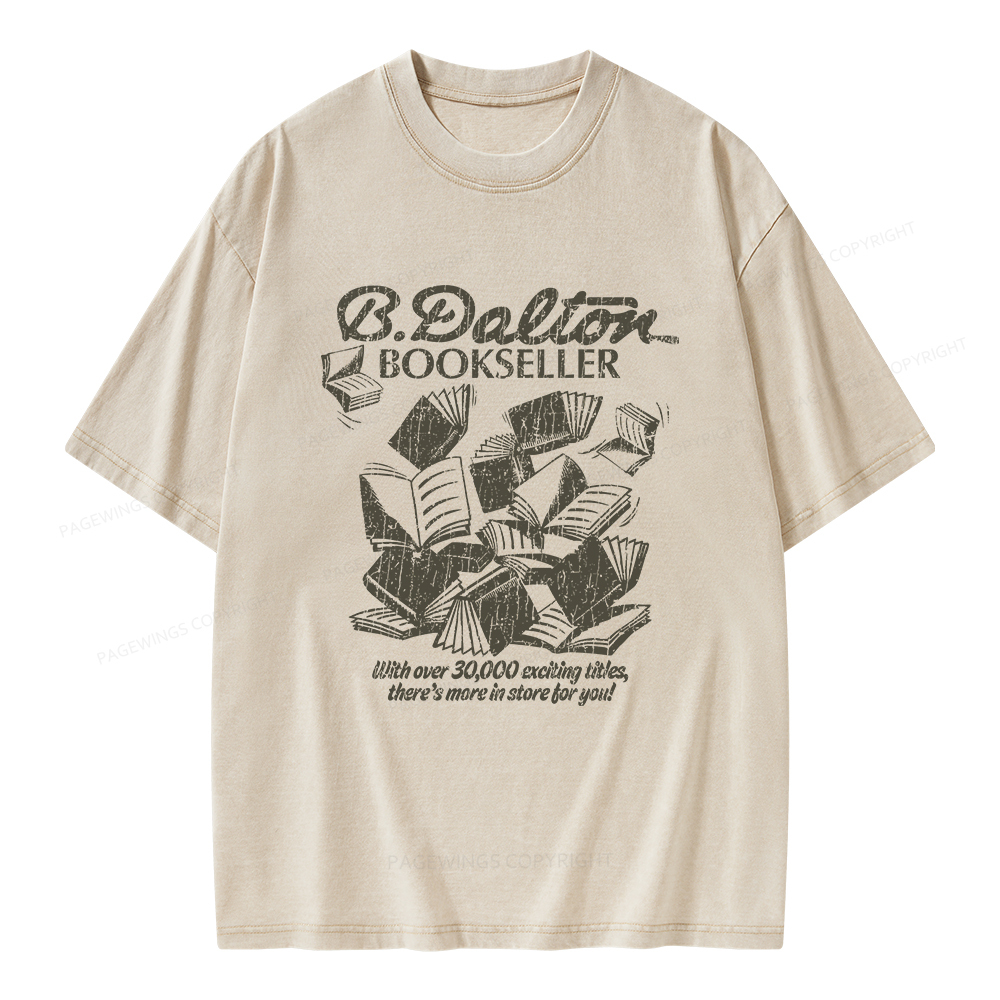 Pagewings B. Dalton Bookseller Unisex Washed T-shirt
