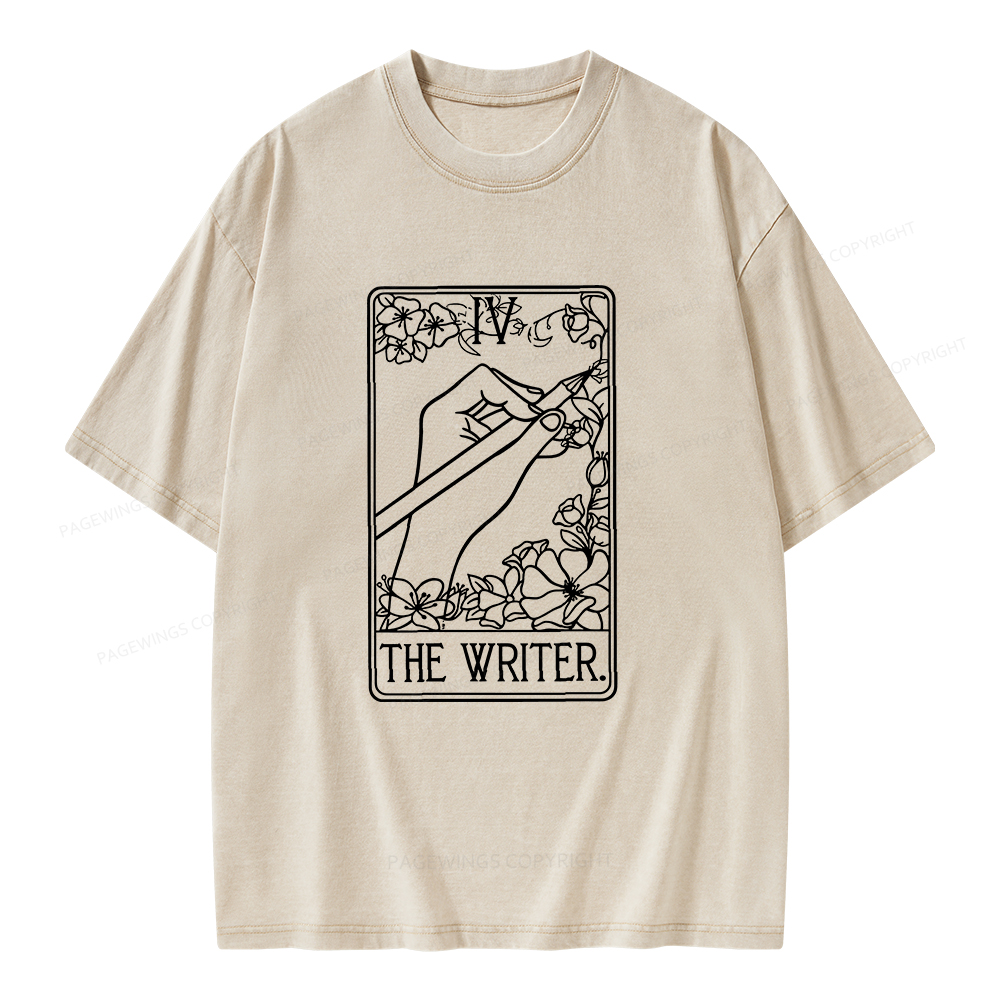 Pagewings The Writer Unisex Washed T-shirt