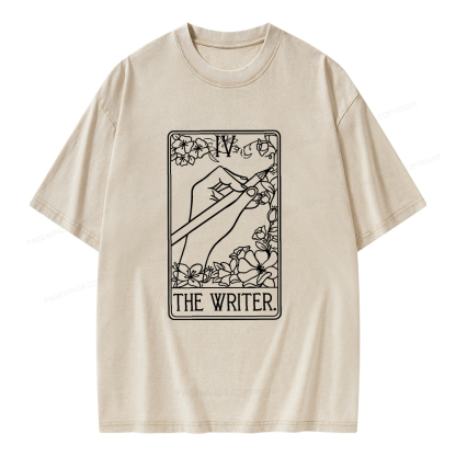 Pagewings The Writer Unisex Washed T-shirt