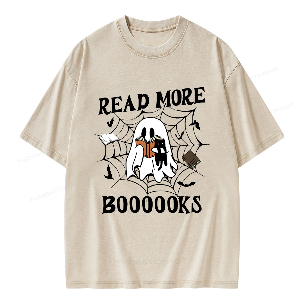 Pagewings Read More Boooooks Unisex Washed T-shirt