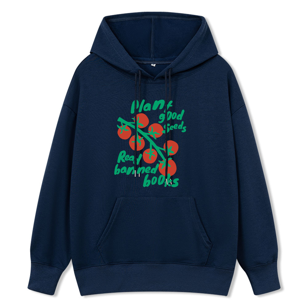 Pagewings Plant Good Seeds Read Banned Books Unisex Classic Hoodie