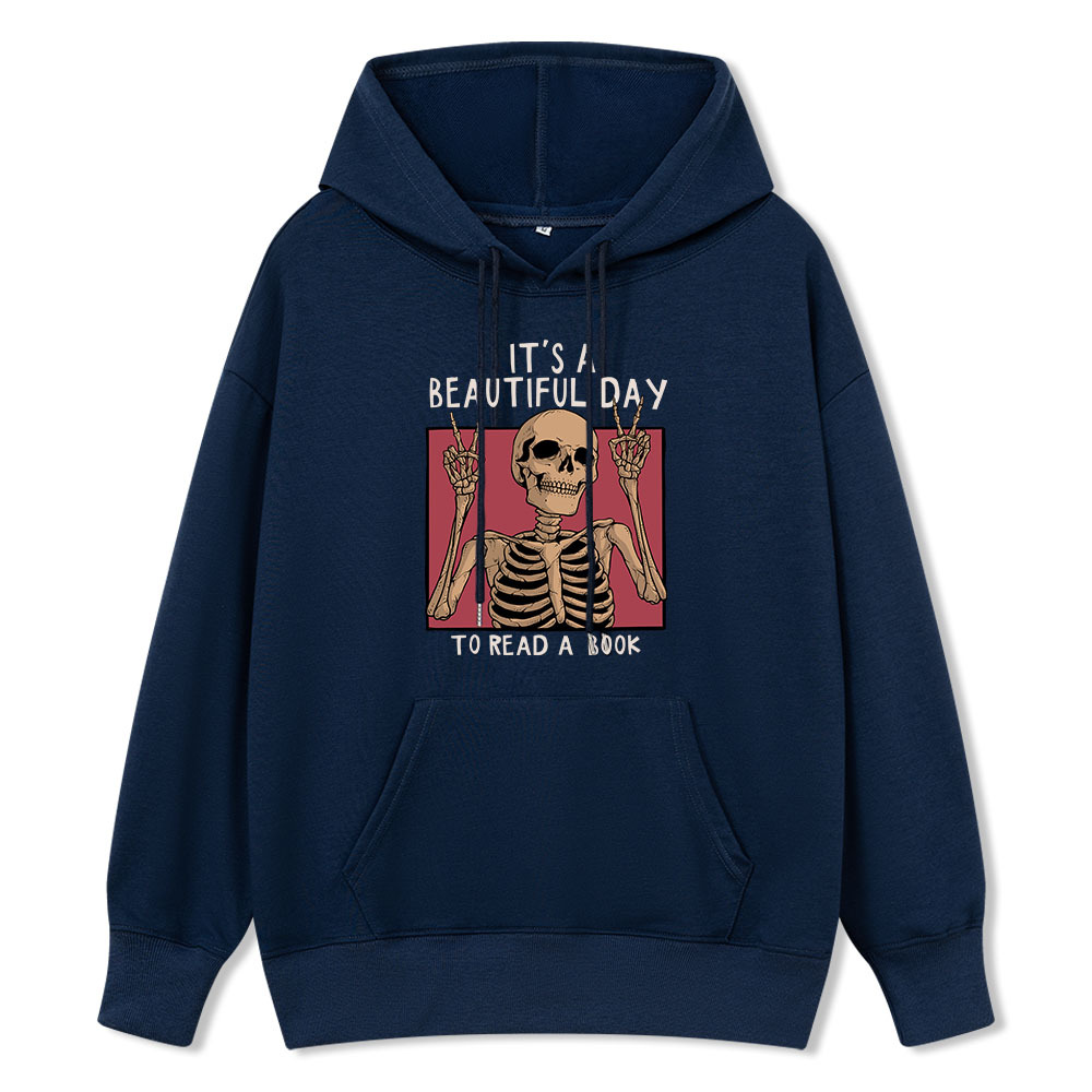 Pagewings It's A Beautiful Day To Read A Book Unisex Classic Hoodie