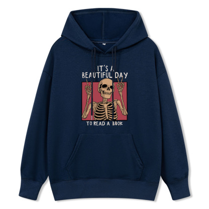 Pagewings It's A Beautiful Day To Read A Book Unisex Classic Hoodie