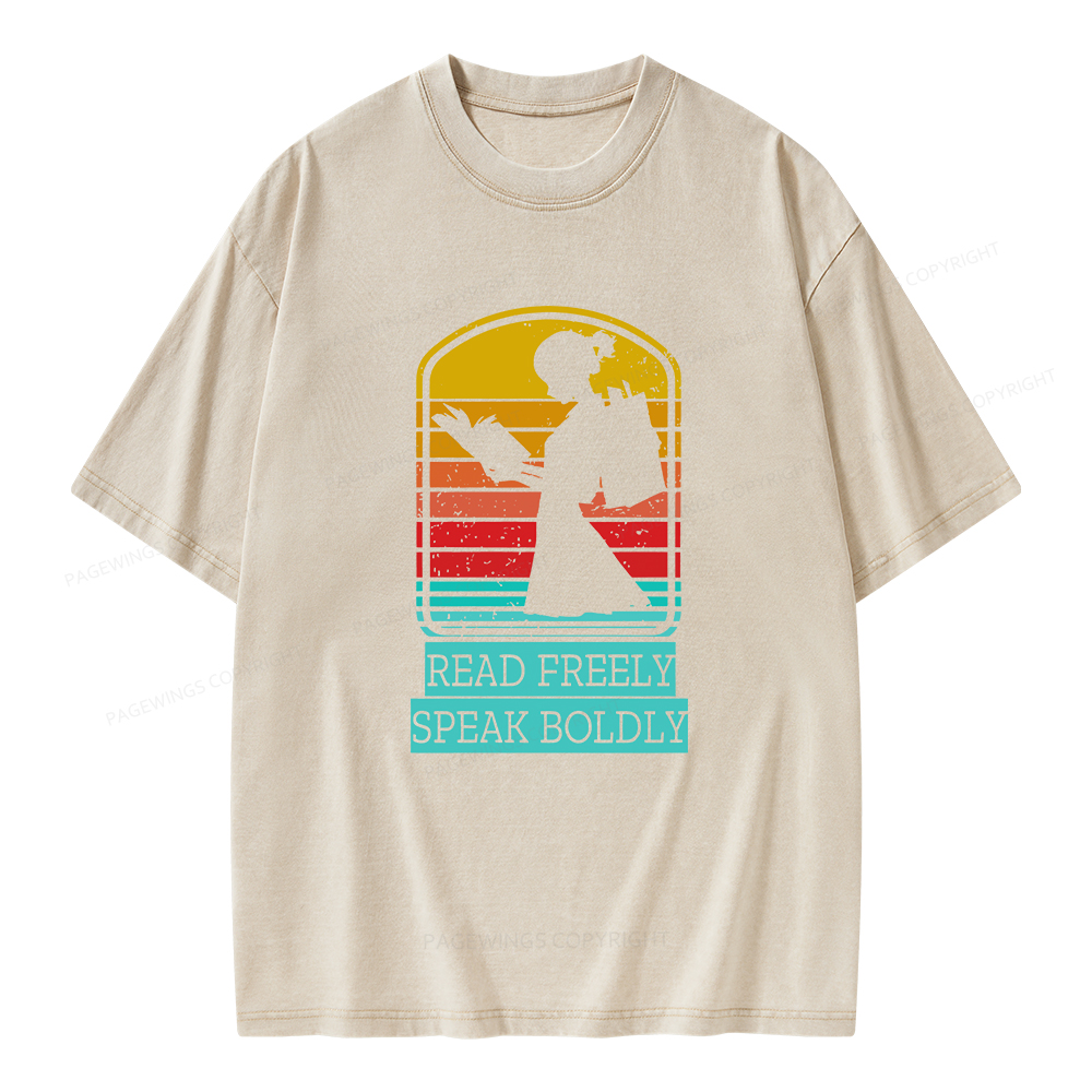 Pagewings Banned books T-Shirt Unisex Washed T-shirt